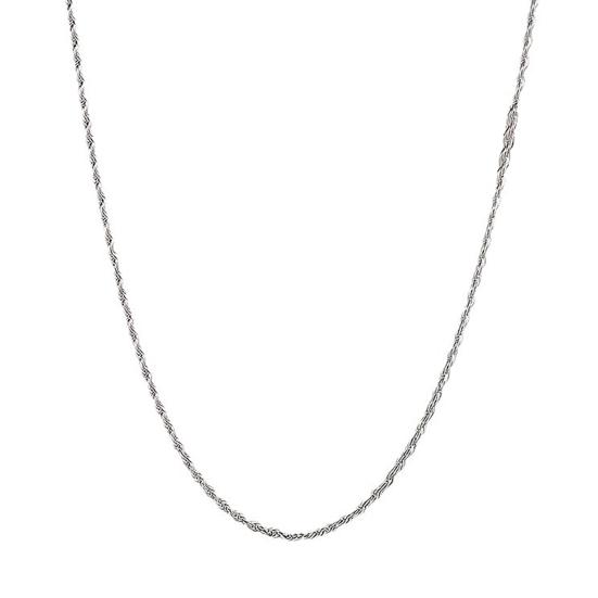 Twist Chain Necklace for Men Women Thin Metal Chain Choker Silver Shiny