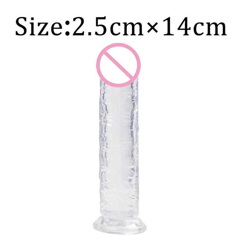 7 Size Realistic Dildo Jelly Penis Suction Cup Dildo Big Dick Female Masturbator Clitoral Stimulator Lesbian Sex Toys For Women