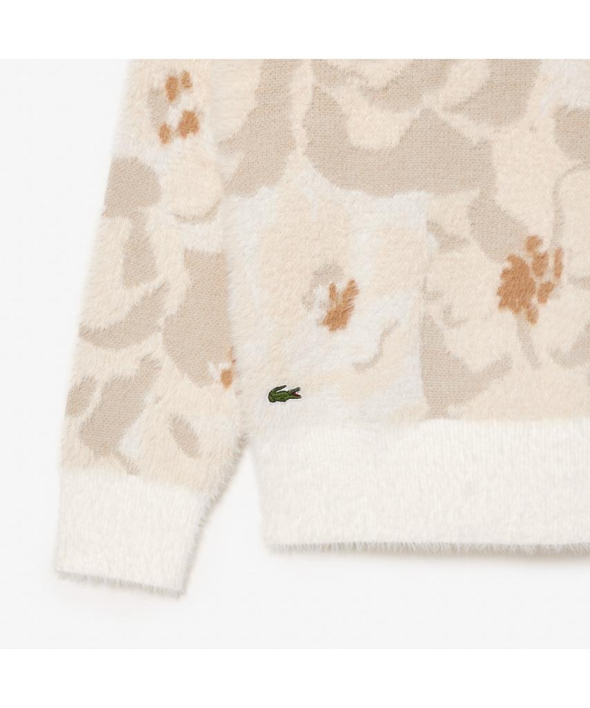 LACOSTE Women'S Flower Jacquard Intarsia Sweater Af2587-54N Id2