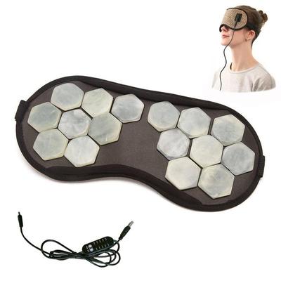 Masque pour les yeux Premium, masseur oculaire à la Tourmaline, pierre de Jade électrique, thérapie thermique, Relaxation infrarouge au Germanium, outil de soins de santé