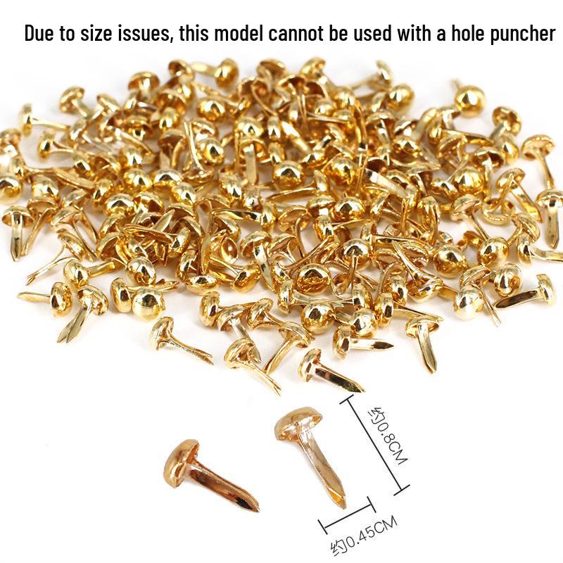 8x17mm Two-Legged Round Colored Rivets for Children's DIY Crafts