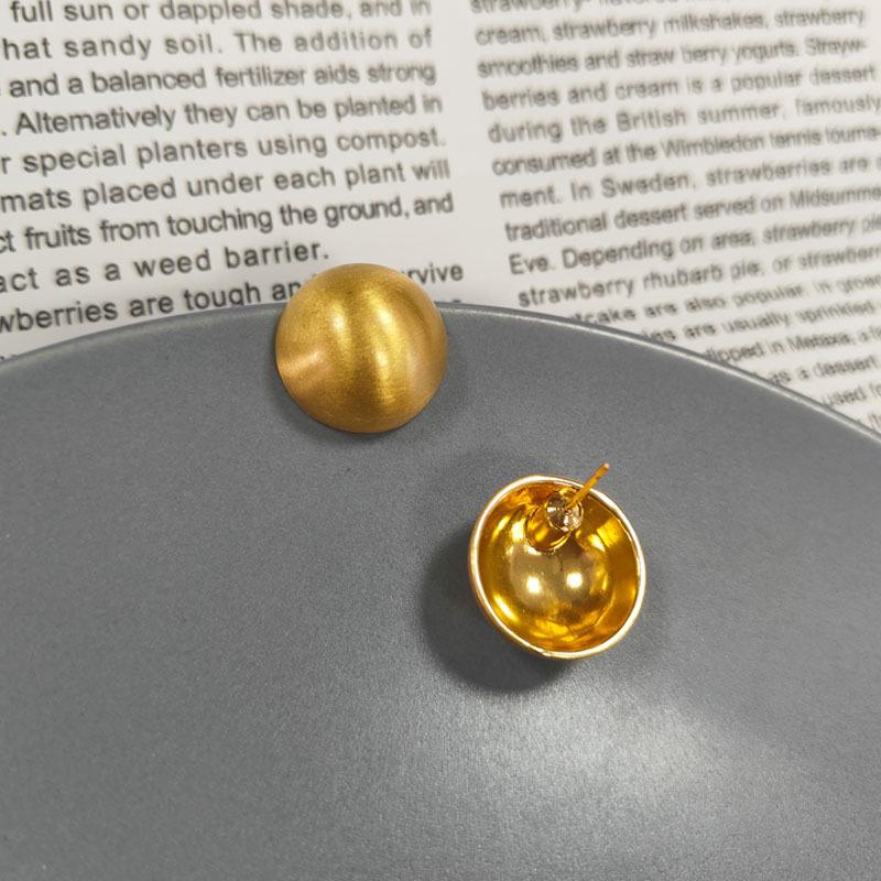 Классические матовые круглые серьги-шарики S925 - Универсальный, ретро и элегантный дизайн.