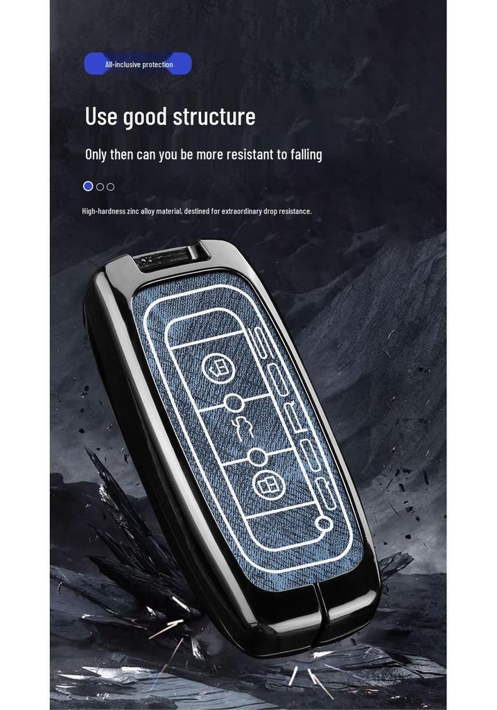 Qoros 7 Key Case: Luxury Metal Shell Remote Control Cover & Buckle