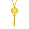 Xiaohongshu Sand Gold Eight-Pointed Star Key Pendant for Women, Elegant Old Money Style Gift for Best Friend or Girlfriend.