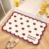 Princess please be happy floor mat cartoon imitation velvet bathroom absorbent toilet wear-resistant door mat