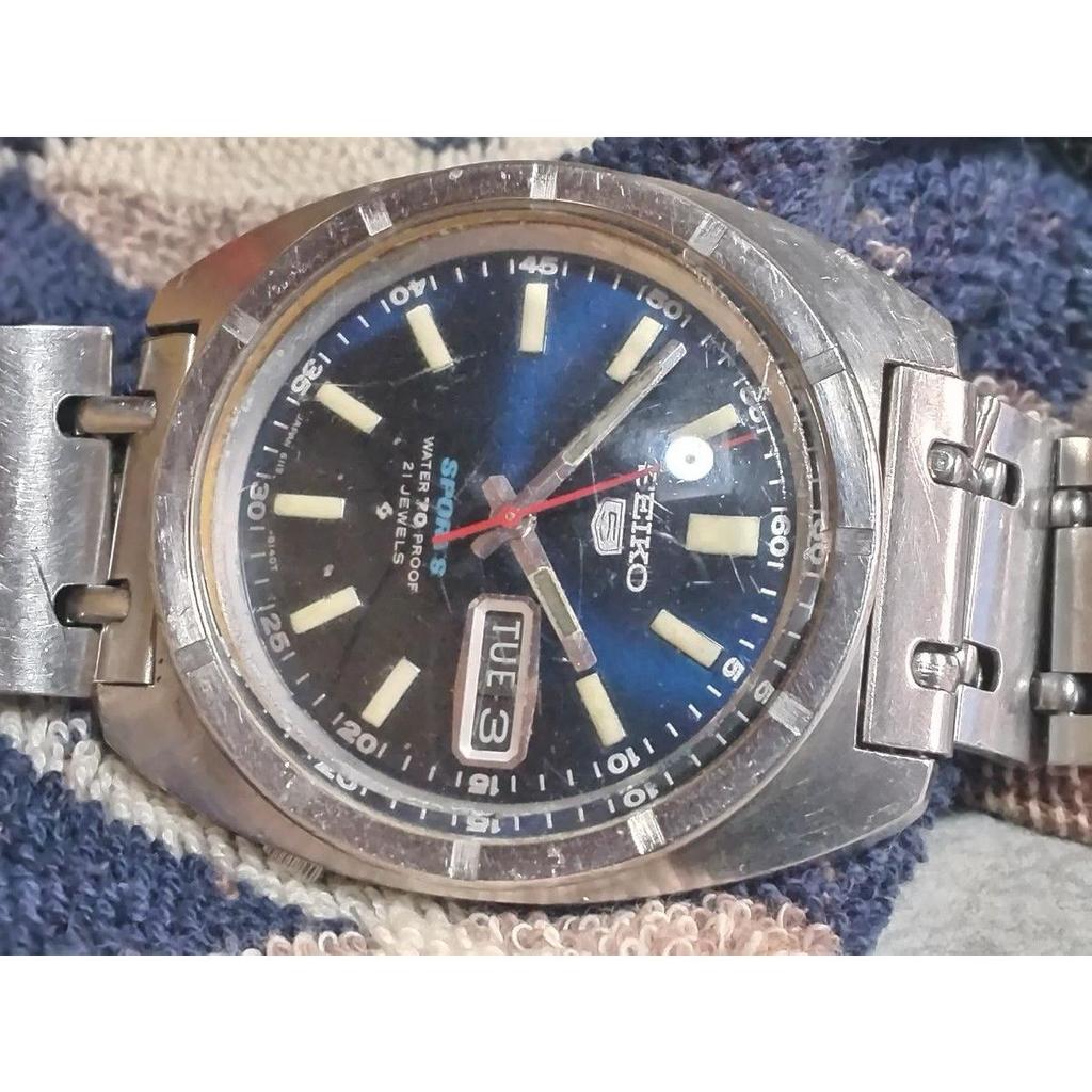 Used Seiko 5 Sports (6119-8140) SEIKO 5 SPORTS BL DIAL