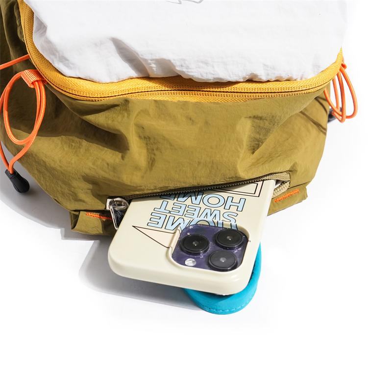 Contrast Color Backpack Lightweight Student Schoolbag Outdoor Travel Waterproof Backpack