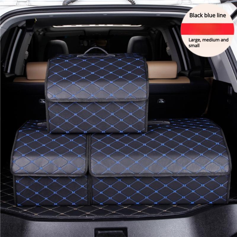 Handheld Car Storage Box Leather Folding Storage Box Multifunctional Car Storage Box Organizing Box