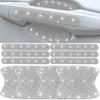 10 Pcs Bling Diamond Car Door Handle Stickers, Bling Car Accessories For Women, Universal Rhinestone Crystal Glitter Door Handle Protector Stickers