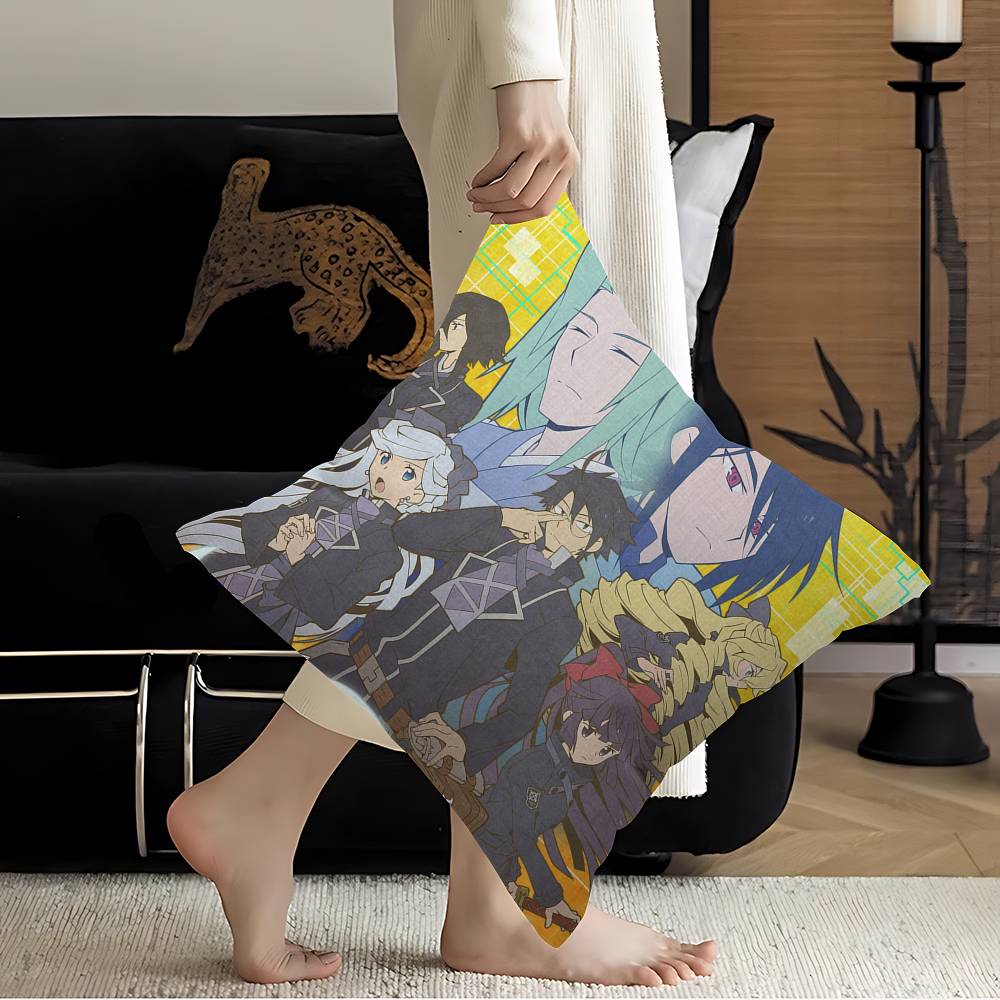 Anime Log Horizon Pillow Covers Cartoon Sofa Decorative Home Doublesided Printing Short Plush Cute Cushion Cover