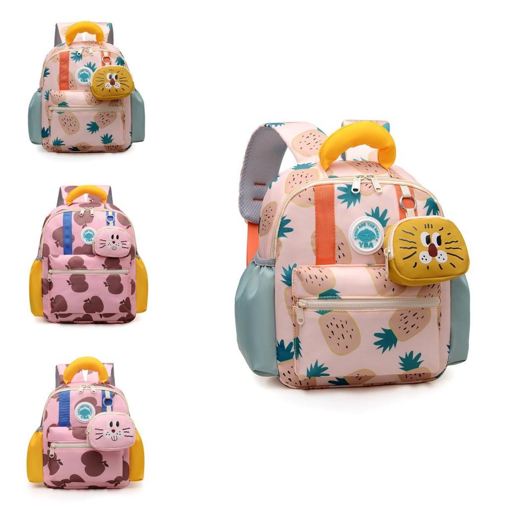 Trendy And Fun Children's School Backpack With Breathable Design Available In Multiple Sizes And Fruit Inspired Colors