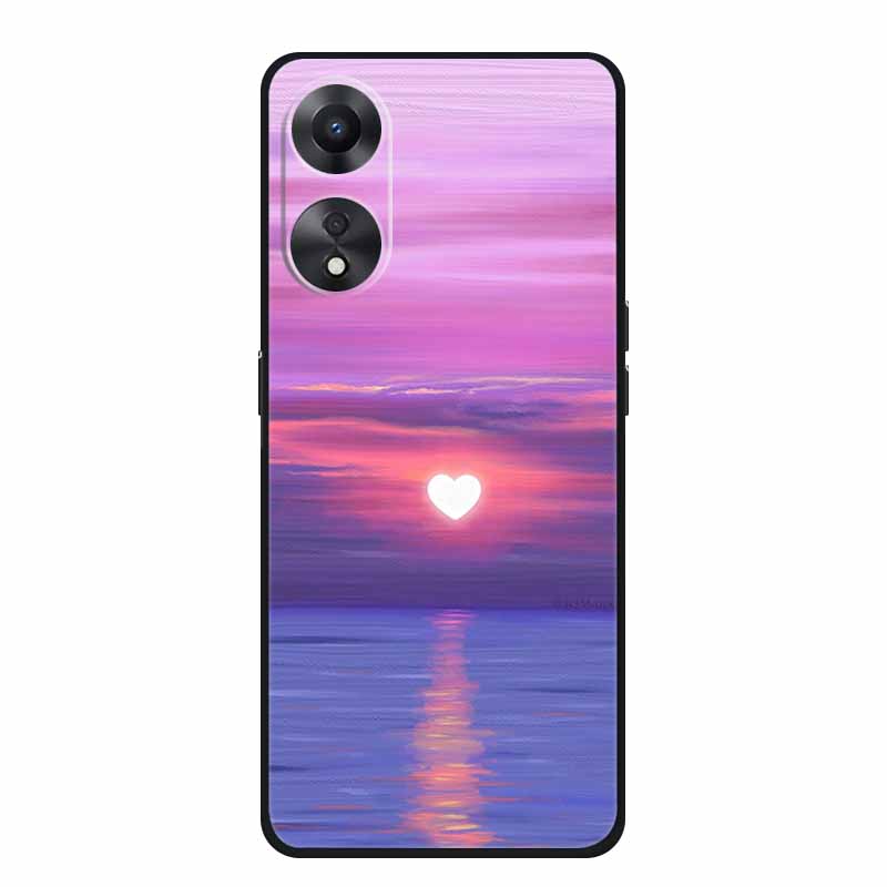 For OPPO A78 5G Case Fashion Silicone Soft TPU Back Cover For Oppo A58 A58X 5G OPPOA78 5G Phone Cases Shockproof CPH2483 Fundas