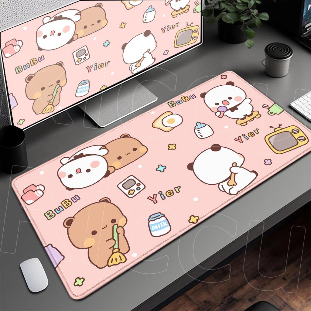 Anime Mousepad Kawaii Bubu Dudu Laptop Office Extend Deskmat PC Gaming Accessories HD Print Cute Rubber Carpet Non-slip Keyboard