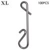 Quality Portable Stainless Steel Line tackle Barrel Swivel Connector Fast lock Fishing Hanging Snap