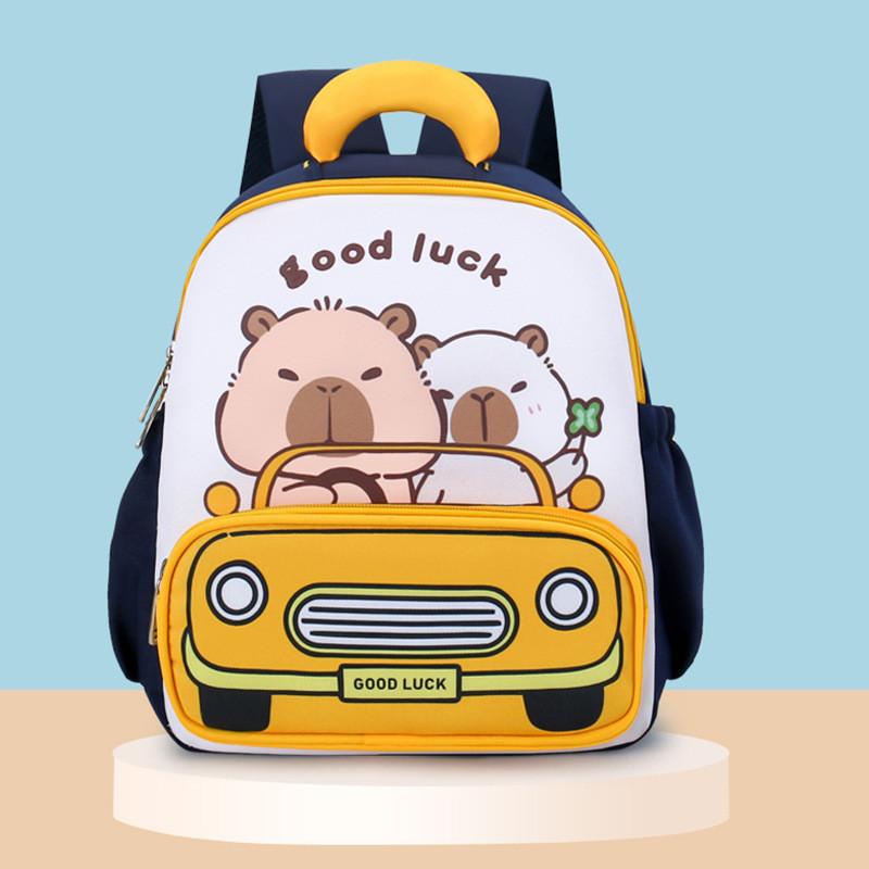 

Capybara Kids Backpack With Large Capacity And Cute Anime Pattern For Preschool Use
