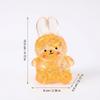 Kawaii Rabbit Squeeze Toy Colorful Bunny Stress Relief Fidget Ball Sensory Toy For Kids Adults Easter Birthday Gift