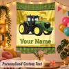 John Deere Personalisierte Wandteppich Benutzerdefinierter Name Text Polyester Hängende Dekoration Haus Zimmer