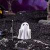 Mini Resin Ghost Figurines 10Pcs Spooky Halloween Tiny Ornaments for Micro Landscape DIY Handmade Projects