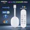 2026 MORTAL New High Speed Smart TV Stick RK3518 Android14 Voice Play Wireless Bluetooth 5.0 Wifi6 Home Entertainment Device