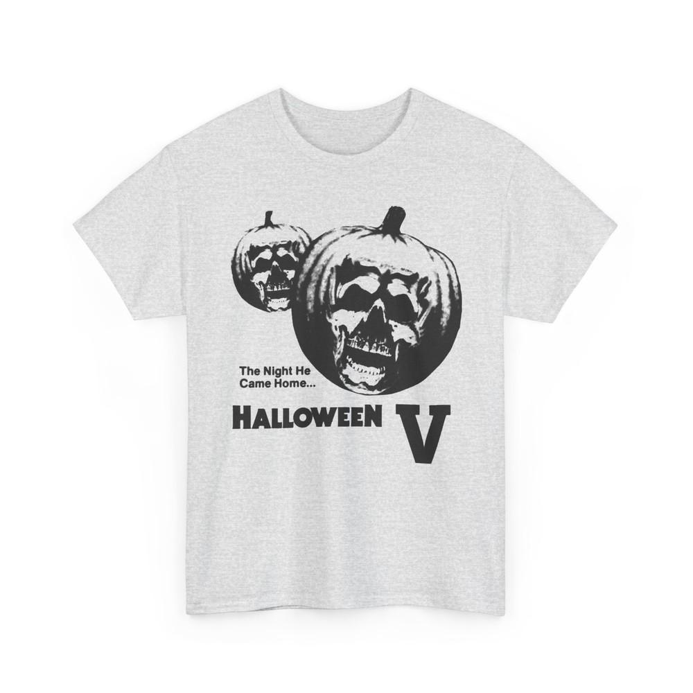 

1989 newspaper advertisement for halloween v reproduction tshirt 4XL