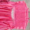 BITCED Spring/Summer Striped Strappy Backless Full-Skirted Fresh-Style Dress