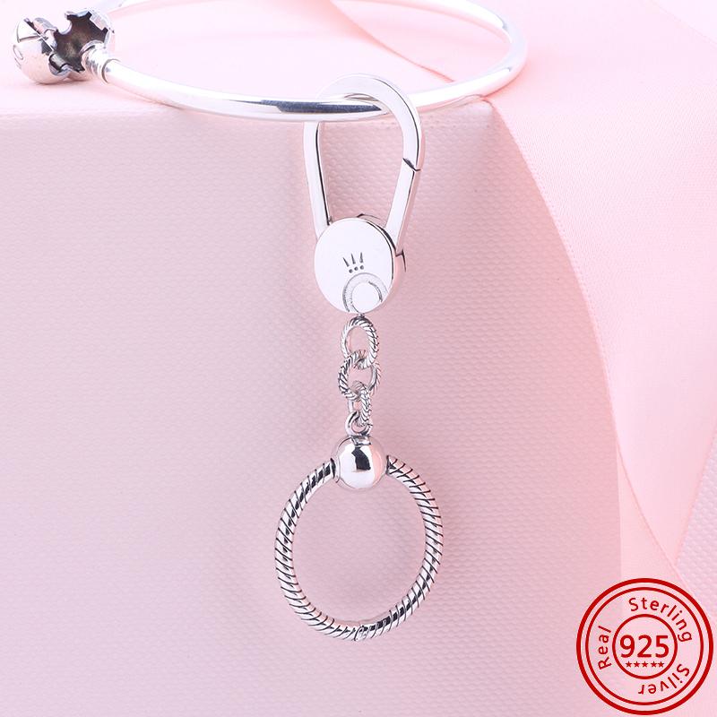 New O Heart Shape Fashion Pendant Key Chain Beads Fit Original Fashion Bracelet Necklace Diy Charm Women Jewelry