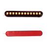 1x Universal Motorcycle Car Turn Signal Lights 12V 12 LED Sequential Flowing Strips Motorcycle Car Amber LED Flasher Light Lamp