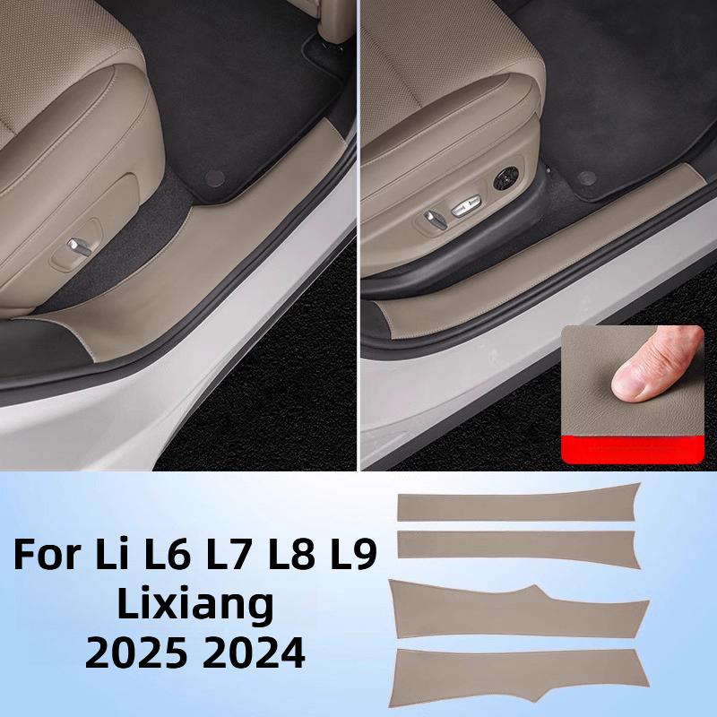 For Li L6 L7 L8 L9 2025 2024 Lixiang Car Door Sill Leather Pad
