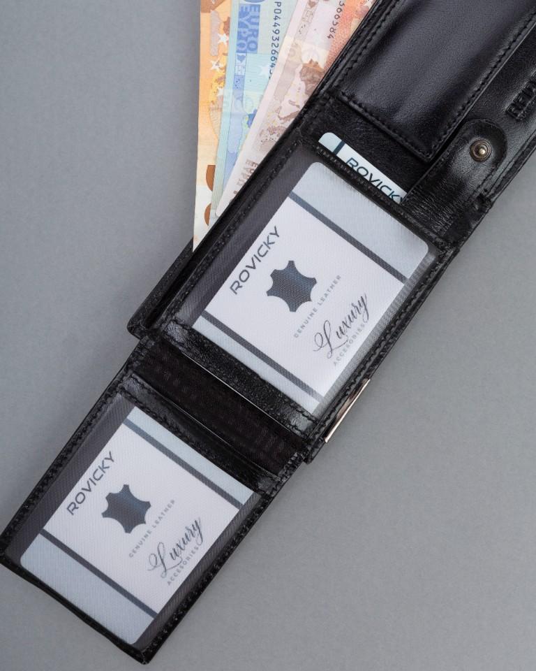 Men's Leather Wallet RM-05-BCF-BP-9533 Black