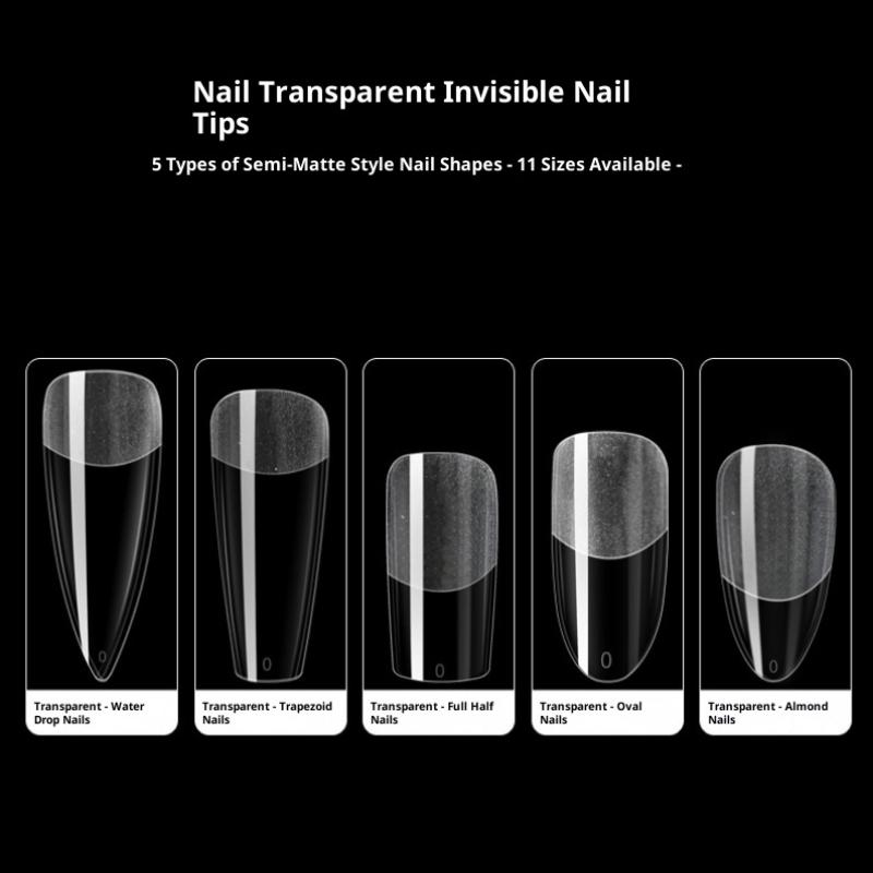 550Pcs Soft Gel Nail Tips Medium Short Almond Coffin Full Cover Matte Extension Tools Acrylic Press On Nail Diy Manicure Decor