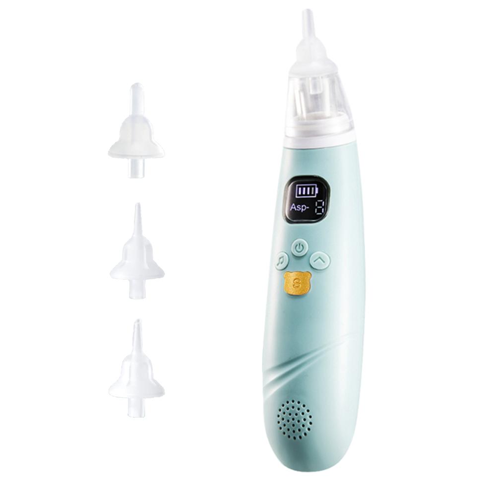 Aspirateur Nasal Électrique Pour Bébé - 3 Embouts En Silicone, Aspiration Réglable, Avec Musique Et Lumière, Système Anti-Refoulement