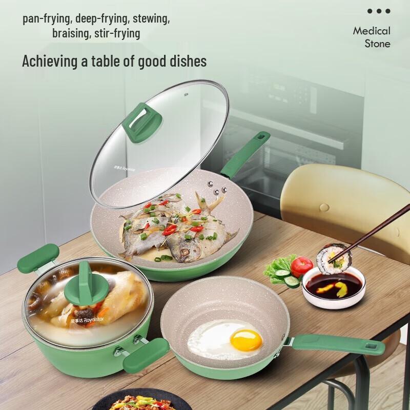 Royalstar Aiska Collection 3-Piece Cookware Set