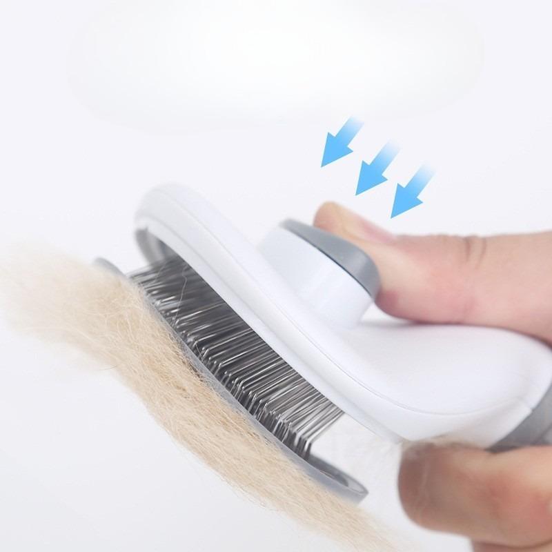 Essential Pet Grooming Tools: Cat Massage Brush, Dog Hair Removal Brush, Stainless Steel Needle Pet Comb