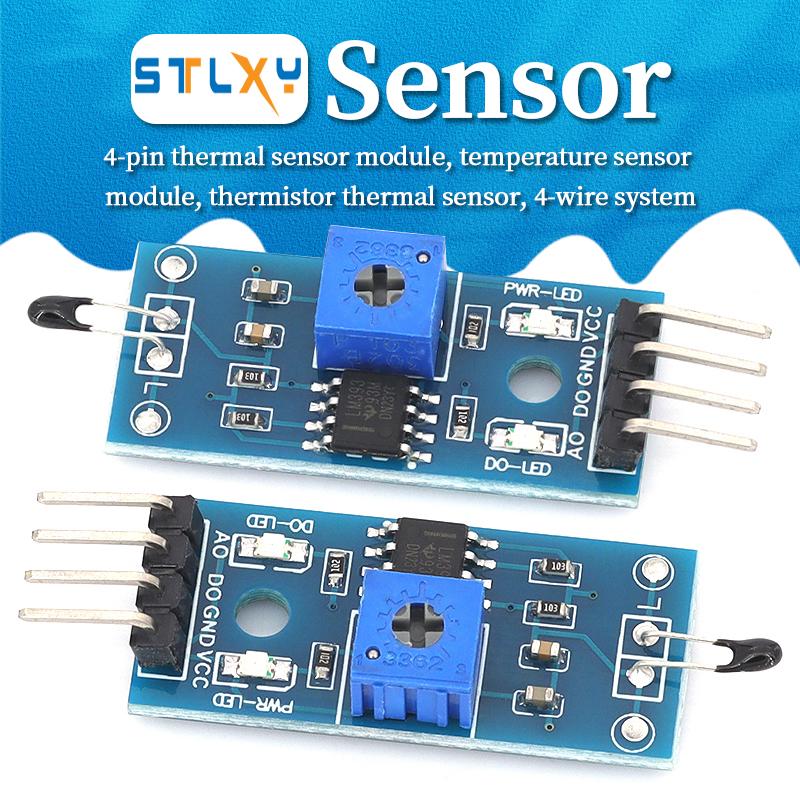 Stlxy 3/4 module thermal sensor module LINE thermistor temperature sensor DO digital output/temperature control switch