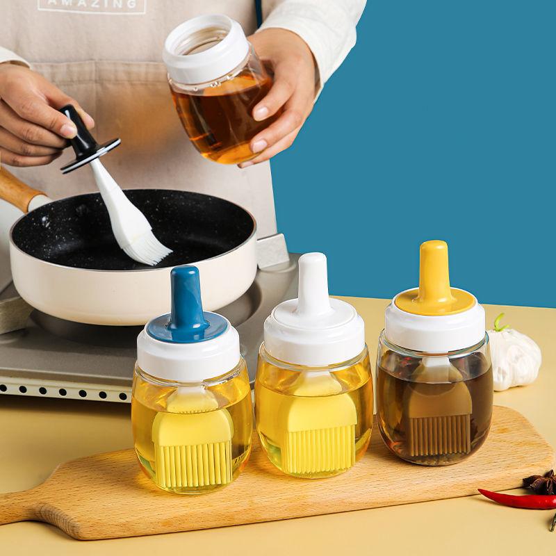 

Силиконовая масляная щетка с бутылкой, бытовая высокотемпературная кухонная щетка, бутылка для масла, специальная масляная щетка для выпечки блинов, барбекю