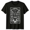 Camping Regeln Lächle beim Aufwachen Abenteuer Draußen Unisex Unisexs Grafik T-Shirt