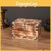 Vintage Organizer Wooden Box With Latch For Desktop Storage Decoration Gift