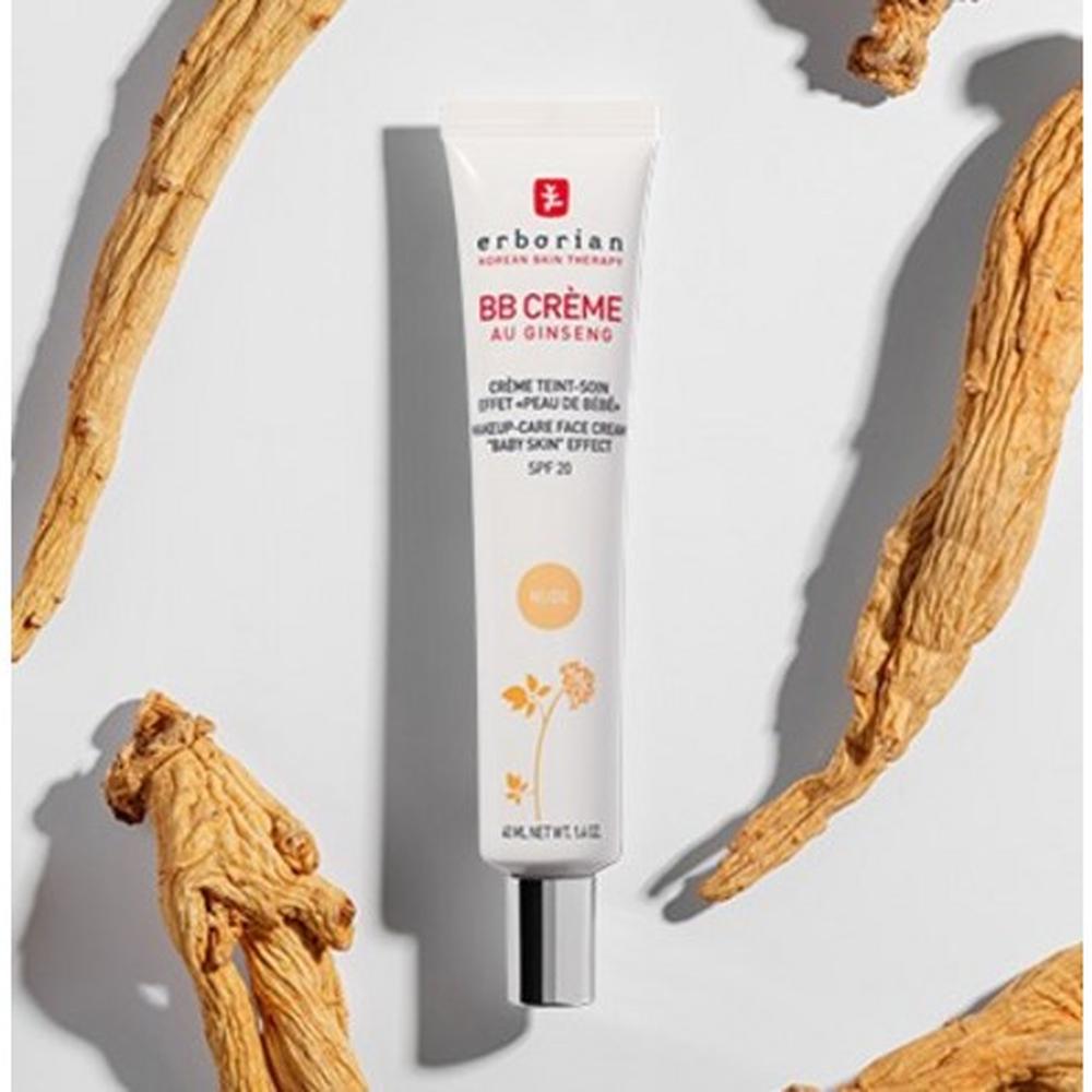 Erborian BB Cream SPF20 Nude 15ml – Natural Tone BB Cream, Even Skin Finish, Lightweight Moisturising Care, Korean