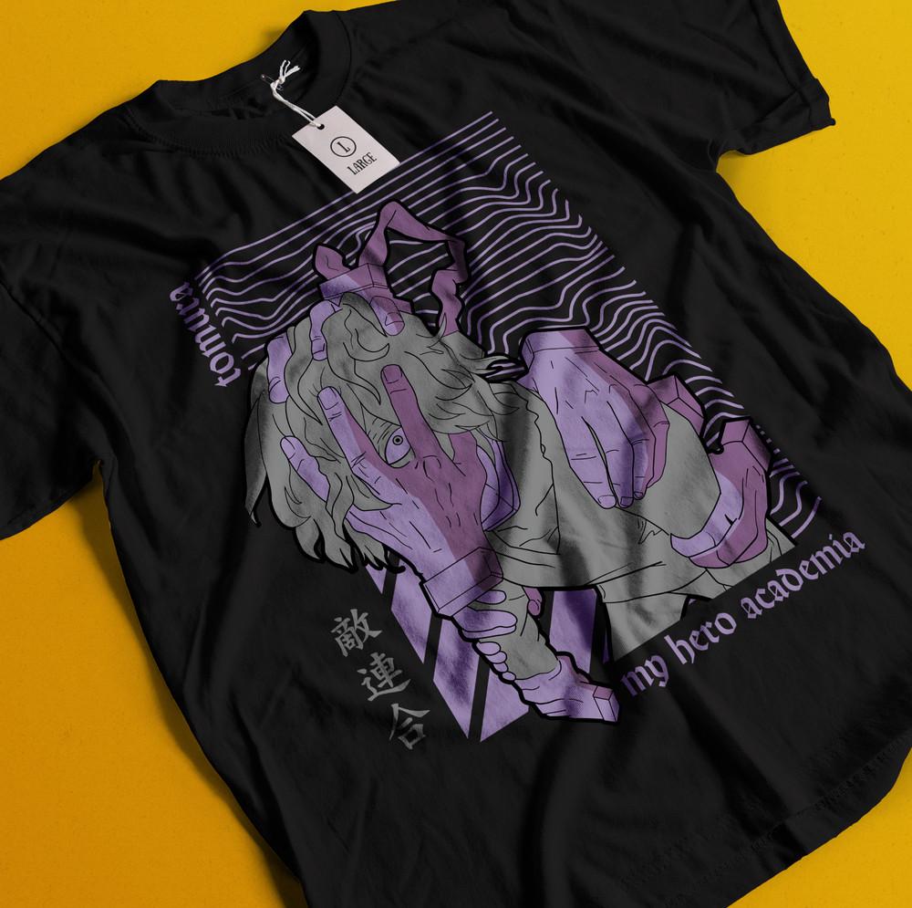 

Футболка Томура Шигараки Моя Геройская Академия Футболка Мидория Футболка МГА Даби Деку S