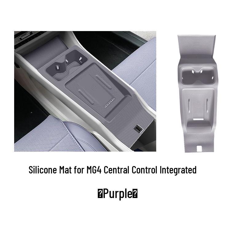MG4 Central Control Silicone Pad with Wireless Charging and Cup Holder, Fits 26 Models