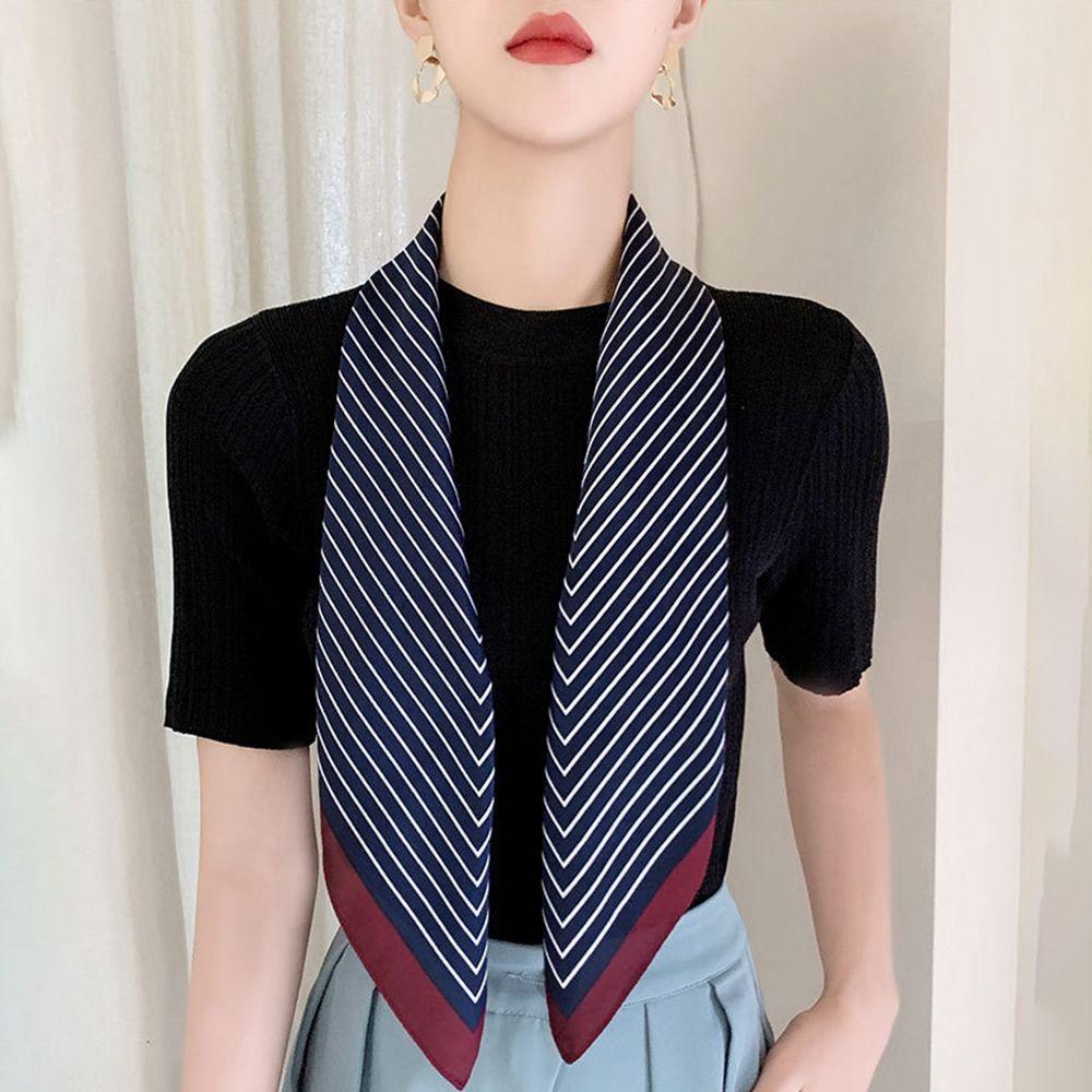 Scarf Collocation Clothing Accessories Female Shawl Korean Style Scarves Printed Scarf Silk Scarf