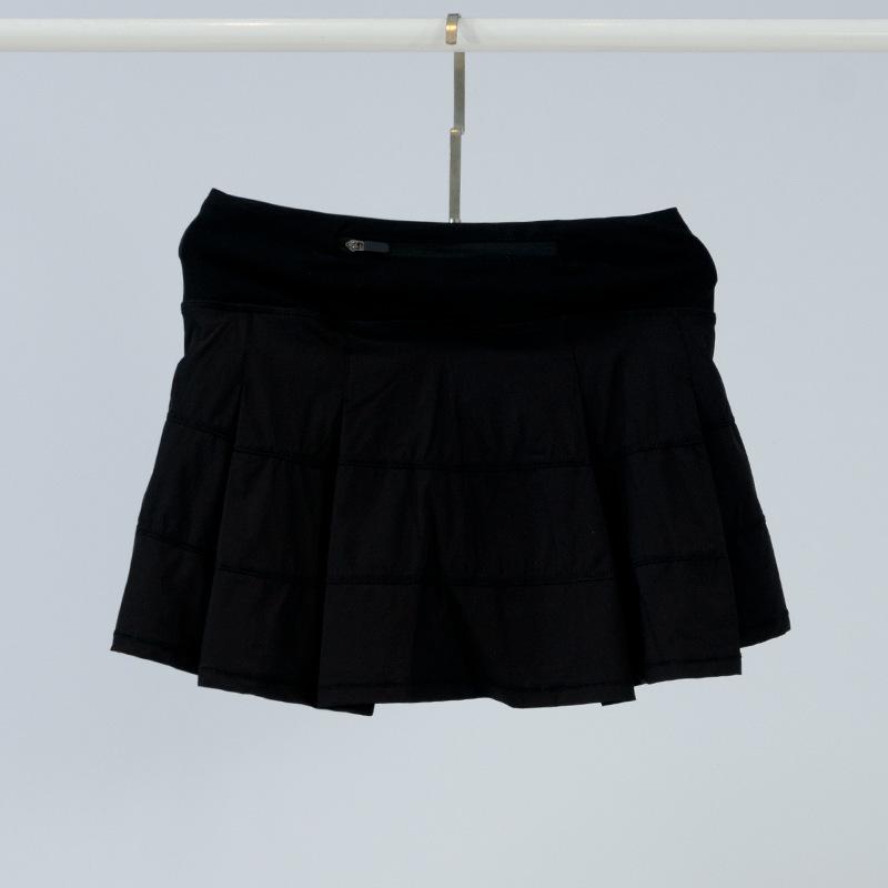 Women's Nude-Fabric Pleated Tennis Skirt with Built-In Shorts – Versatile and Anti-Exposure Design for Outdoor Activities