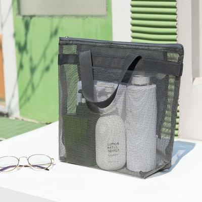 Storage Nylon Bath Bag Quick Dry Lightweight Mesh Beach Bag Transparent Portable Shower Case Swimming