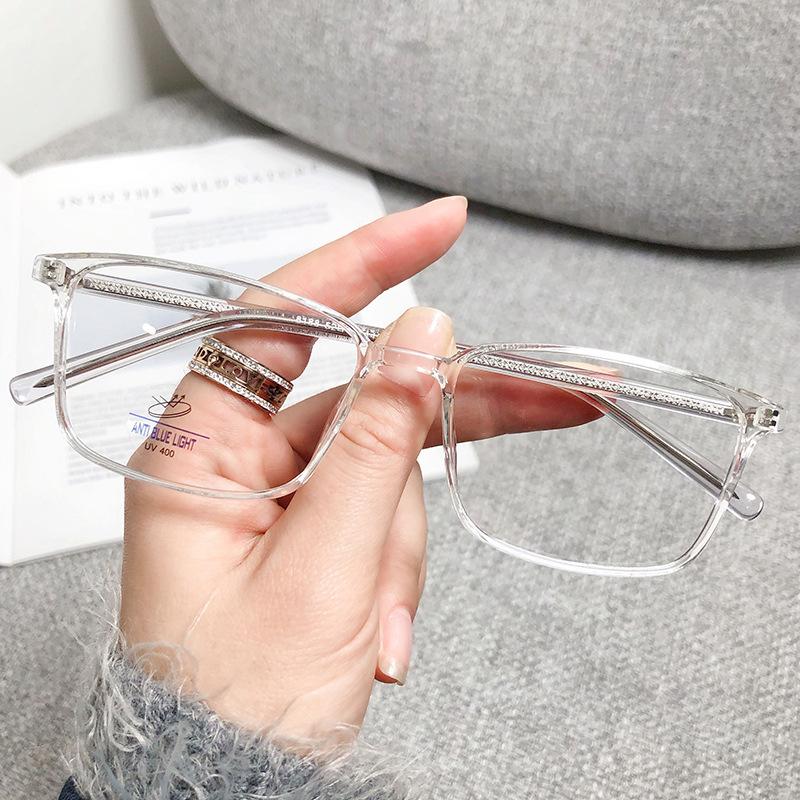 Harajuku Metal Square Frame Glasses  Women'S Retro Small Glasses Girls Japanese Glass Eyewear Decorative Anti-Blue Eyeglasses