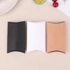 50Pcs Kraft Paper Pillow Box With Clear Window Candy Packaging Box For Birthday Parties Baby Showers And Wedding Party