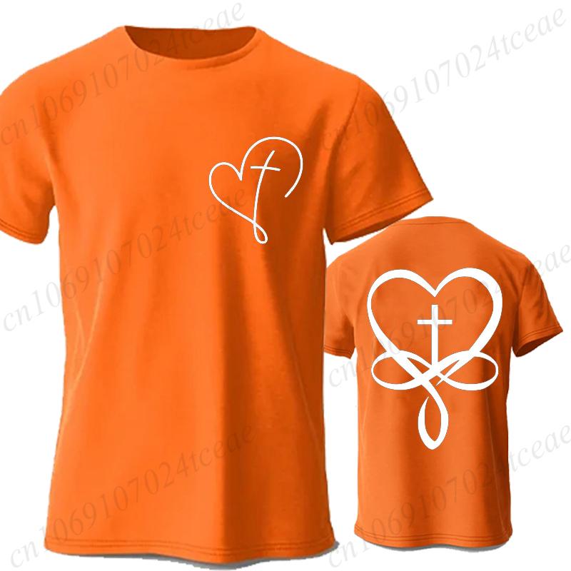 Women/Men Christian Faith T-shirts There Is Power In The Name of Jesus Graphic T-shirts Unisex Cross Faiths Graphic T Shirts