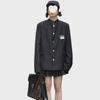 Japanese Style Stand Collar Zhongshan Suit: Men's Casual College Couple's Uniform