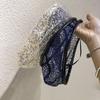 Mesh sequined beret women's summer thin breathable British hollow painter hat temperament elegant Internet celebrity Internet celebrity