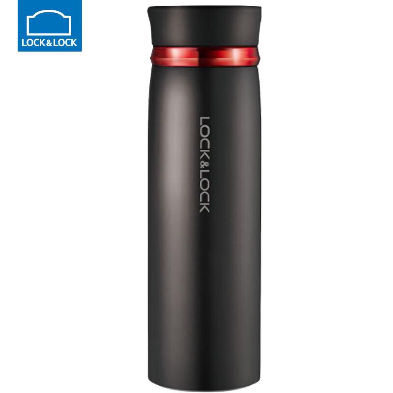 LocknLock Fite Lightweight Stainless Steel Water Bottle with Rotating Lid 450ml