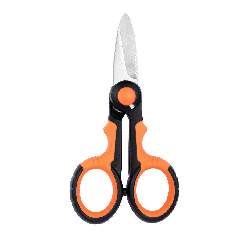 Portable Folding Fishing Scissors - Multi-purpose Stainless Steel for Dyneema PE Line and Lead Sheet Cutting